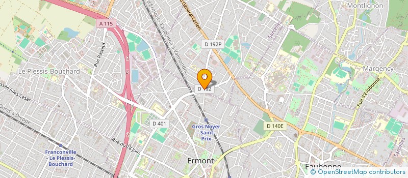 localisation de l'entreprise HI.TEC INFORMATIQUE à SAINT-PRIX