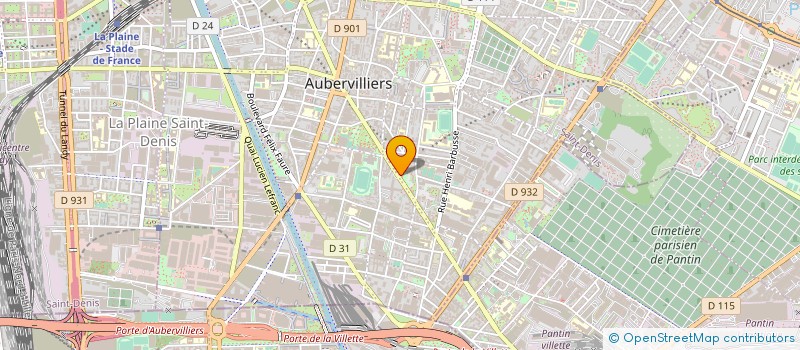 localisation de l'entreprise HI TECH à AUBERVILLIERS