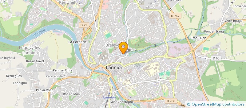 localisation de l'entreprise HIARD SARL à LANNION