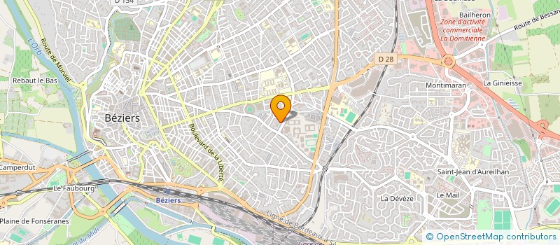 localisation de l'entreprise HIARI  BEZIERS