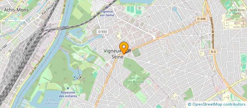localisation de l'entreprise HIBA IMMO à VIGNEUX-SUR-SEINE