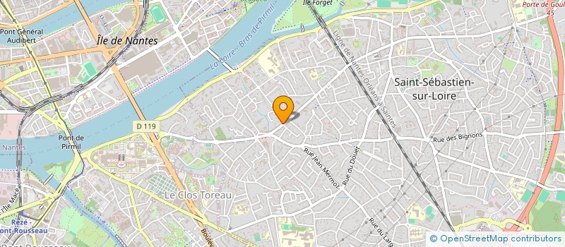 localisation de l'entreprise HIBECE à SAINT-SEBASTIEN-SUR-LOIRE