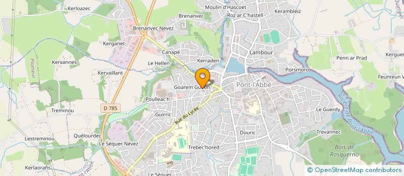 localisation de l'entreprise HIBEER à PONT-L'ABBE