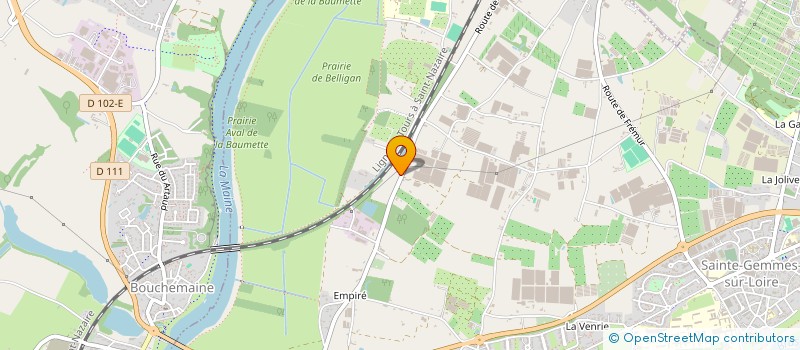 localisation de l'entreprise HIBETHERM à SAINTE-GEMMES-SUR-LOIRE