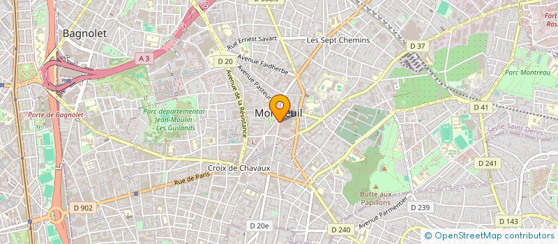 localisation de l'entreprise HIBI CONSEIL à MONTREUIL