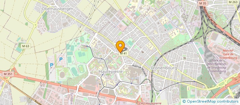 localisation de l'entreprise HIBISCUS à STRASBOURG