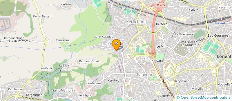 localisation de l'entreprise HIBISCUS à PLOEMEUR