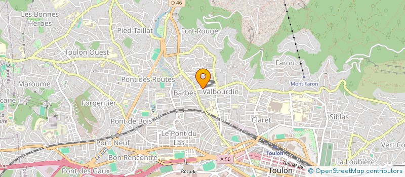 localisation de l'entreprise HIBISCUS  TOULON