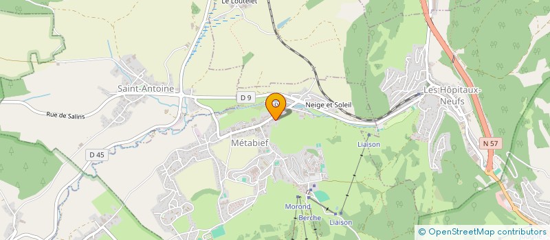 localisation de l'entreprise HIBISCUS  METABIEF