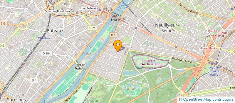 localisation de l'entreprise HIBISCUS à NEUILLY-SUR-SEINE