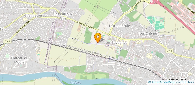 localisation de l'entreprise HIBISCUS  ERAGNY