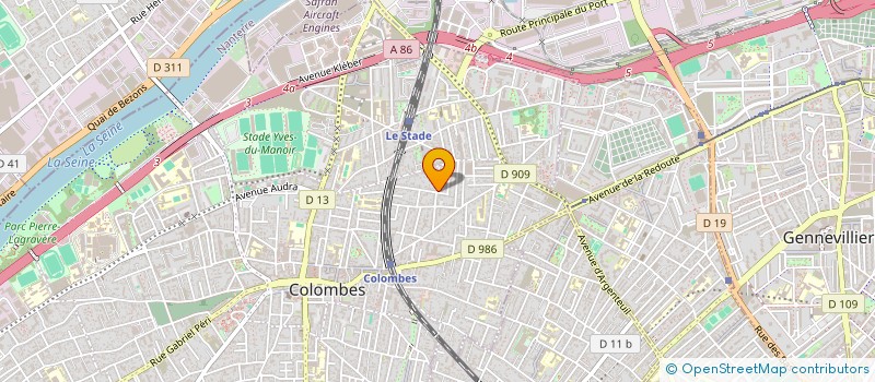 localisation de l'entreprise HIBISCUS ANALYTICS à COLOMBES