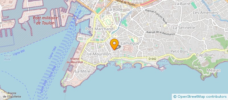 localisation de l'entreprise HIBISCUS SARL  TOULON