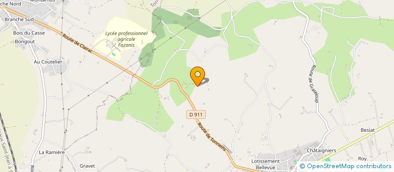 localisation de l'entreprise HIBOU  CLAIRAC