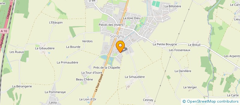 localisation de l'entreprise HIBOUT'CHOU à SORIGNY