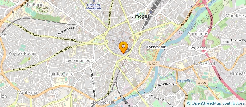localisation de l'entreprise HICA à LIMOGES