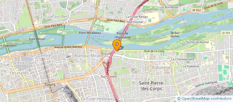 localisation de l'entreprise HICA  SAINT-PIERRE-DES-CORPS