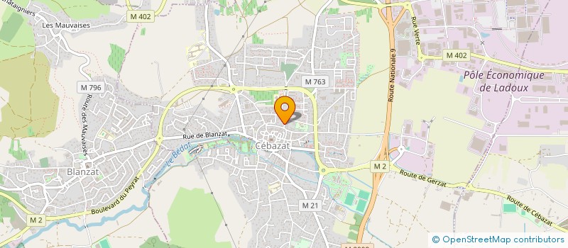 localisation de l'entreprise HICAEM  CEBAZAT