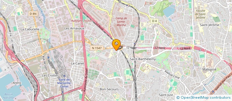 localisation de l'entreprise HICHEM à MARSEILLE