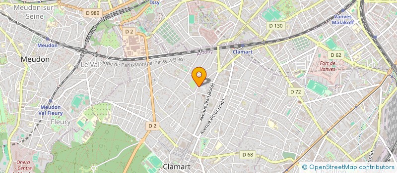 localisation de l'entreprise HICKORYS à CLAMART