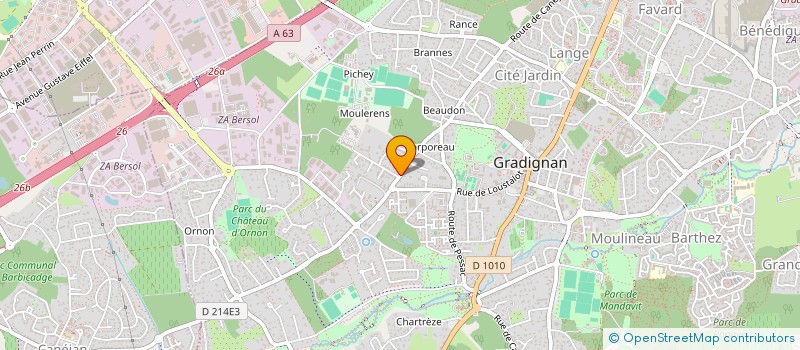 localisation de l'entreprise HICODE à GRADIGNAN