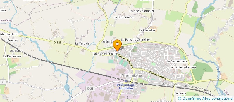 localisation de l'entreprise HID BATIMENT à L'HERMITAGE