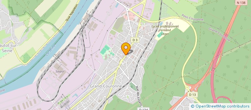 localisation de l'entreprise HIER AUJOURD'HUI DEMAIN à GRAND-COURONNE