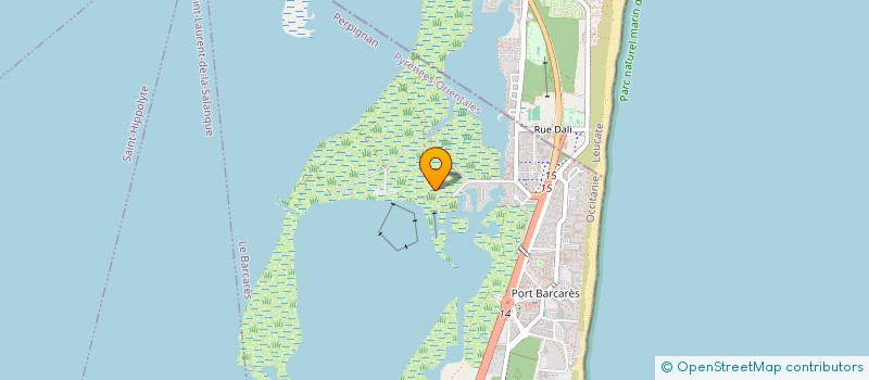 localisation de l'entreprise HIERAMENTE INVESTISSEMENTS  LE BARCARES