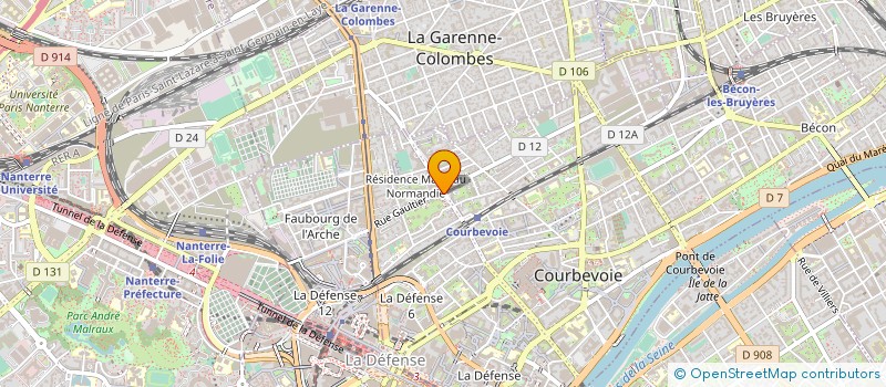 localisation de l'entreprise HIFI - TELEVISION - MENAGER à COURBEVOIE