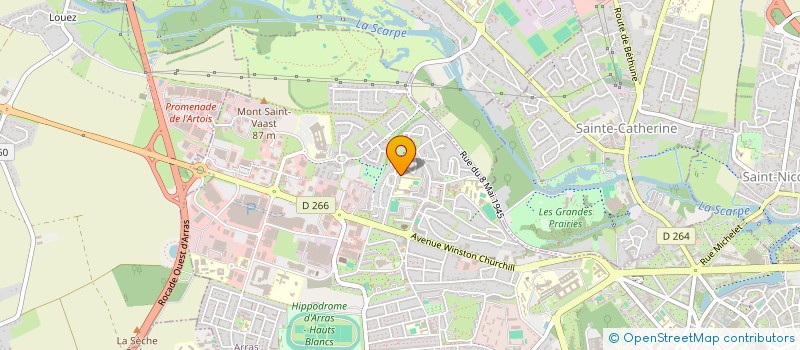 localisation de l'entreprise HIGG'S à ARRAS