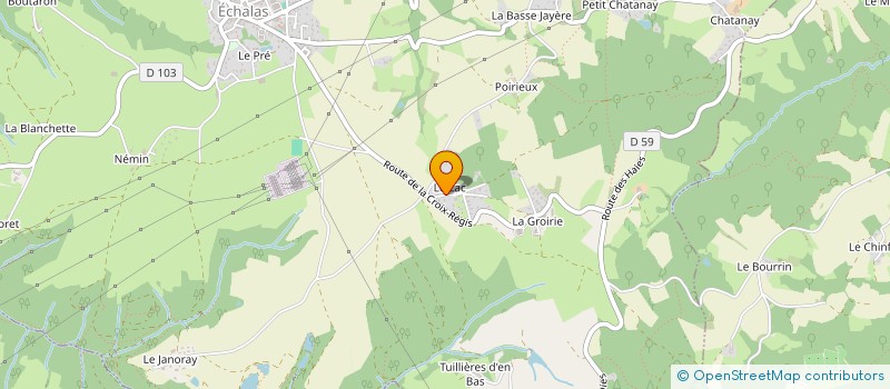 localisation de l'entreprise HIGGEL  ECHALAS