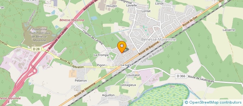 localisation de l'entreprise HIGH CLIC  BENESSE-MAREMNE