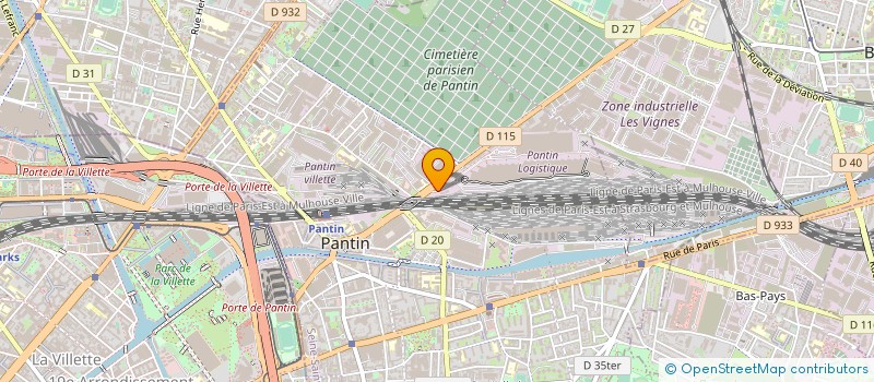 localisation de l'entreprise HIGH-DROP à PANTIN