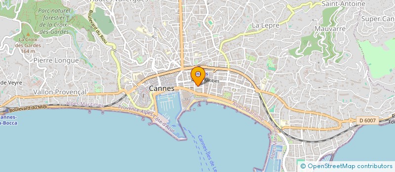 localisation de l'entreprise HIGH FIVE à CANNES