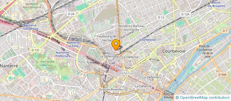 localisation de l'entreprise HIGH INNOVATIVE LEARNING SOLUTIONS à COURBEVOIE