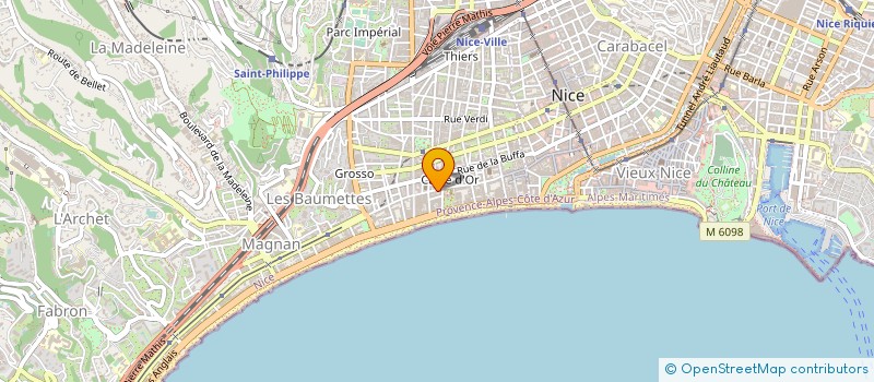 localisation de l'entreprise HIGH LIFE à NICE