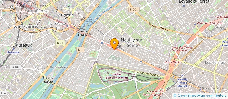 localisation de l'entreprise HIGH TECH DATA à NEUILLY-SUR-SEINE