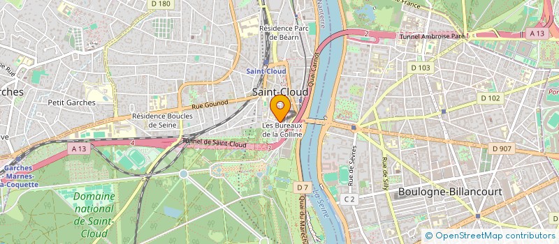 localisation de l'entreprise HIGH TECH SKYDOMES à SAINT-CLOUD