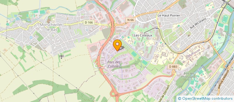 localisation de l'entreprise HIGH VOLTAGE SYSTEMS H.V.T.S.  MULHOUSE