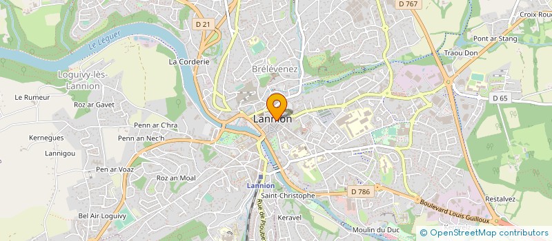 localisation de l'entreprise HIGHBALL GAMES  LANNION