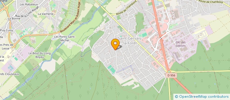 localisation de l'entreprise HIGHER BARNS  SAINT-GERVAIS-LA-FORET