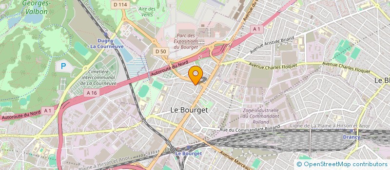 localisation de l'entreprise HIGHLANDHEURE à LE BOURGET