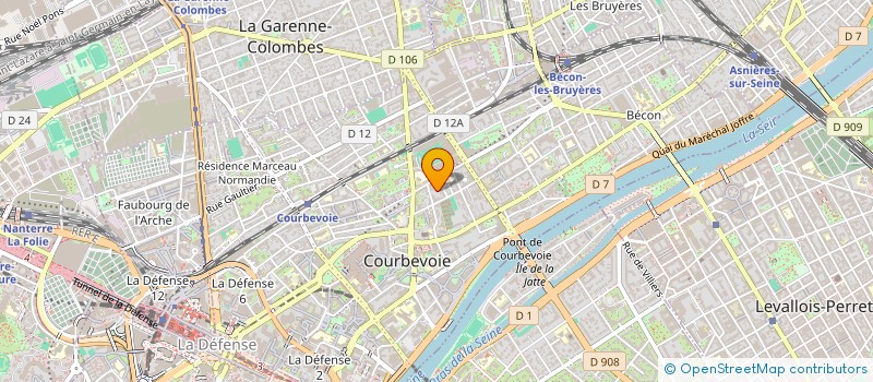 localisation de l'entreprise HIGHNETWORK à COURBEVOIE