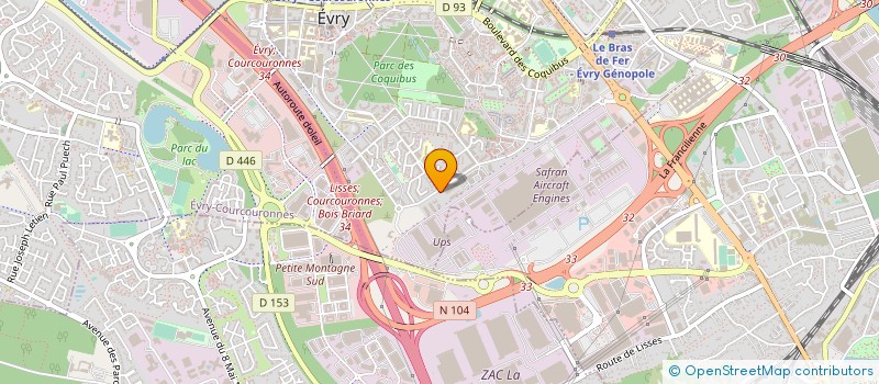 localisation de l'entreprise HIGHT ACCESSORY SERVICES LOGISTICS  EVRY-COURCOURONNES