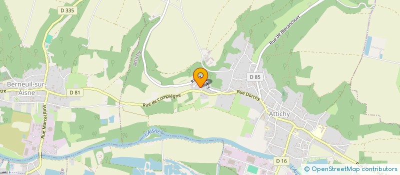 localisation de l'entreprise HIGHT CORPORATION  ATTICHY