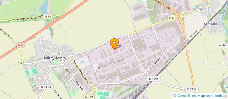 localisation de l'entreprise HIGHWAY PRESSE INTERNATIONAL  MITRY-MORY