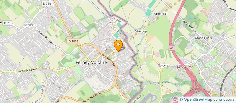 localisation de l'entreprise HIHEATRO-FRANCE à FERNEY-VOLTAIRE