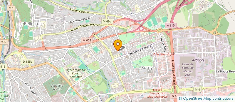 localisation de l'entreprise HIJAB&CO SAS à METZ