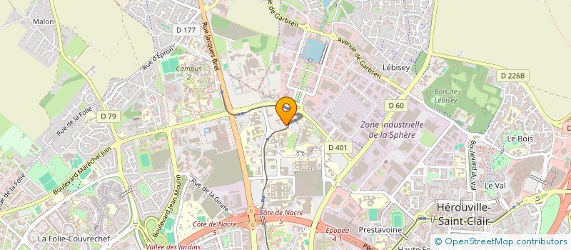 localisation de l'entreprise HIKE'M à CAEN