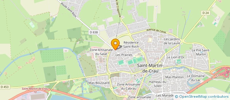 localisation de l'entreprise HILA à SAINT-MARTIN-DE-CRAU